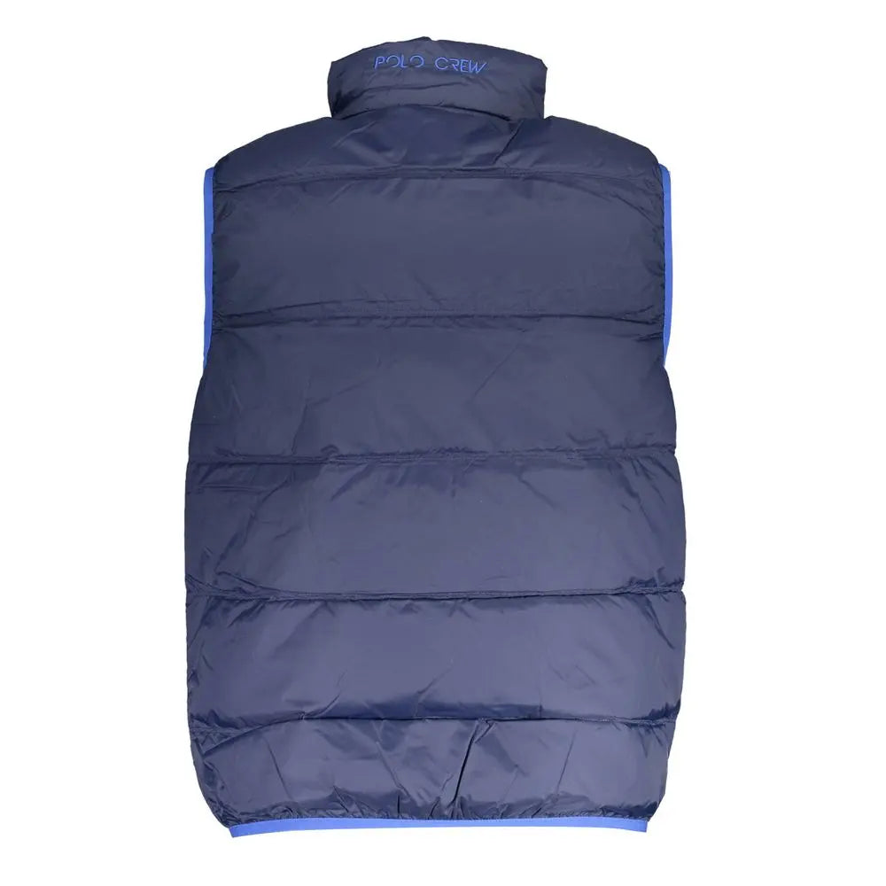 Blue Polyamide Men Jacket La Martina