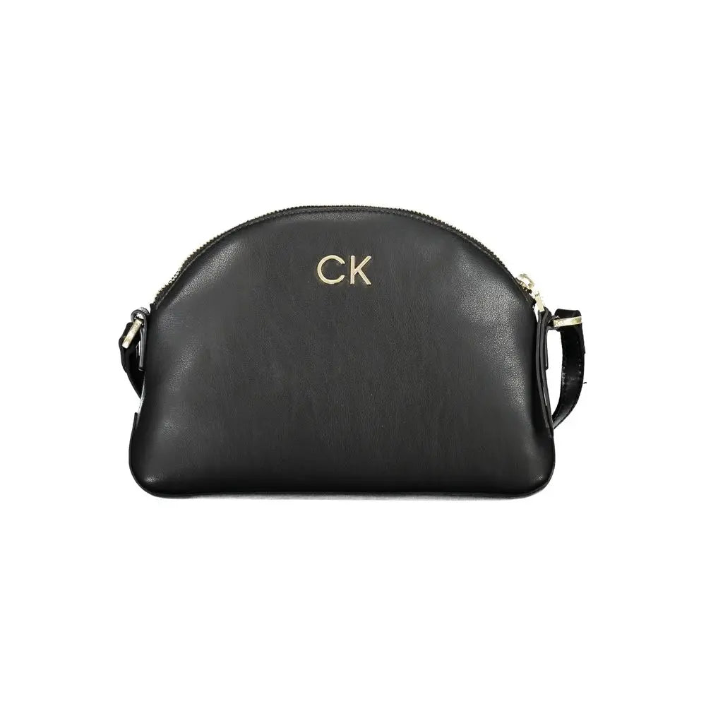 Black Polyester Women Shoulder Bag Calvin Klein
