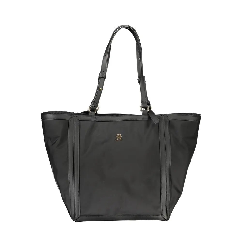 Black Polyester Women Handbag Tommy Hilfiger