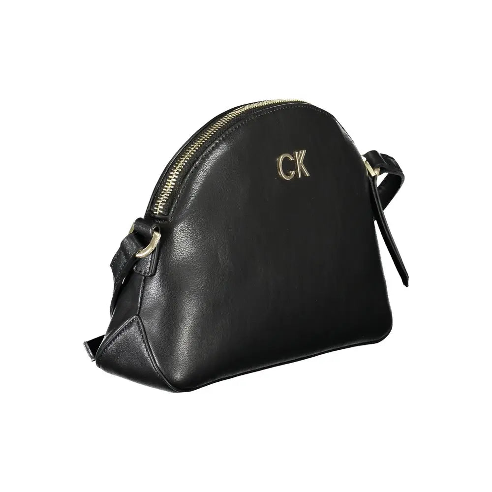 Black Polyester Women Shoulder Bag Calvin Klein
