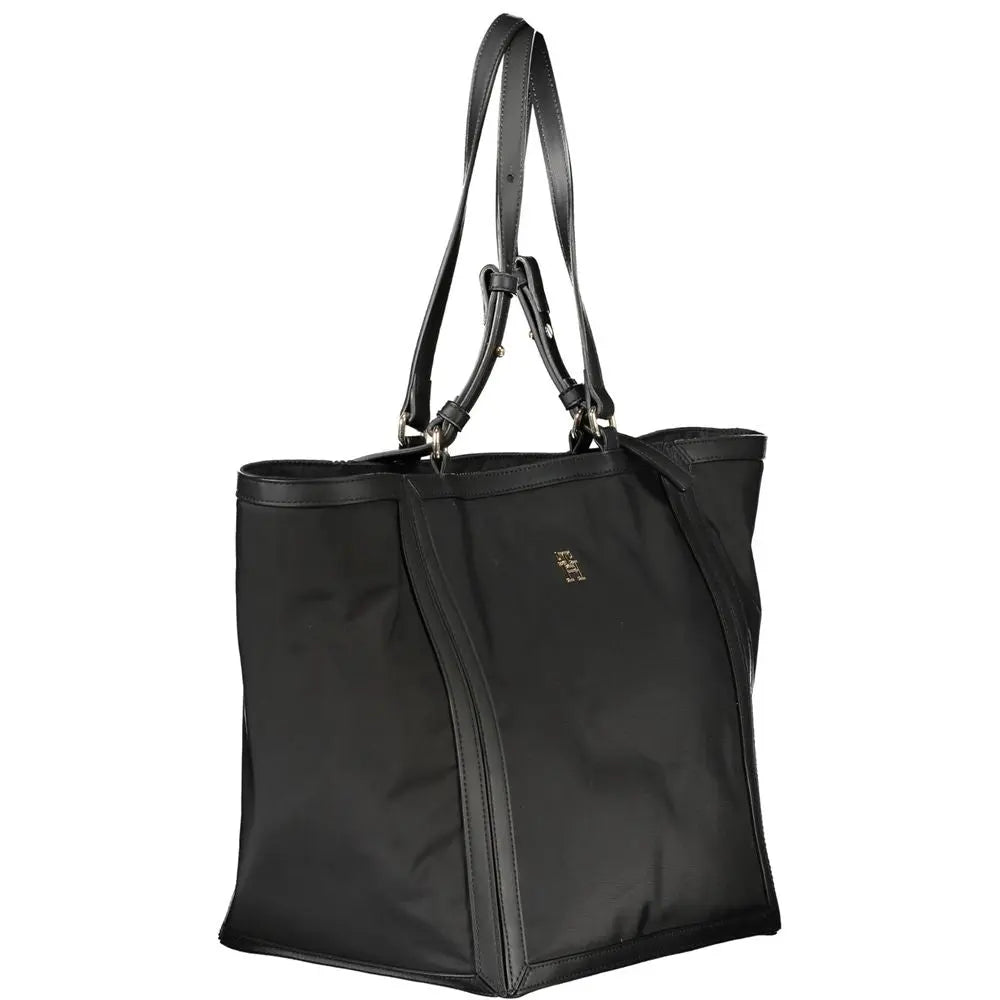 Black Polyester Women Handbag Tommy Hilfiger