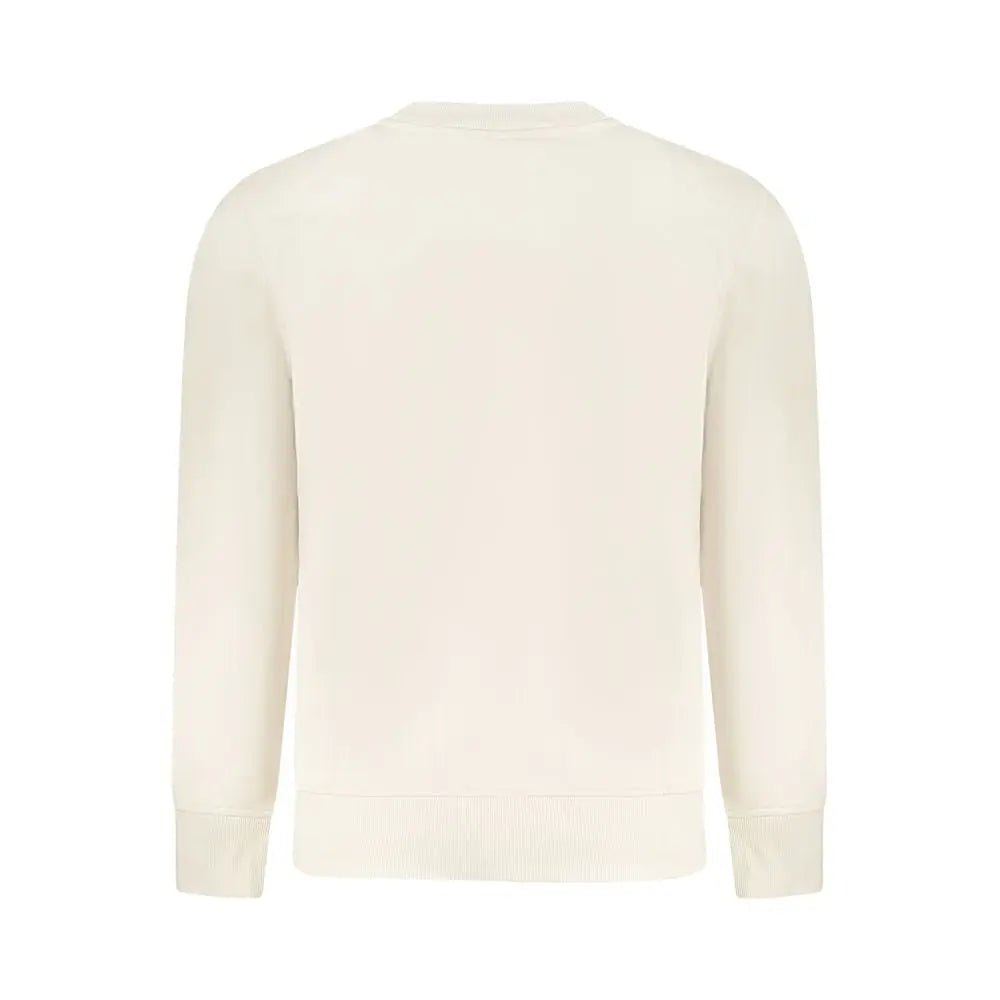 Beige Cotton Men Sweater Calvin Klein