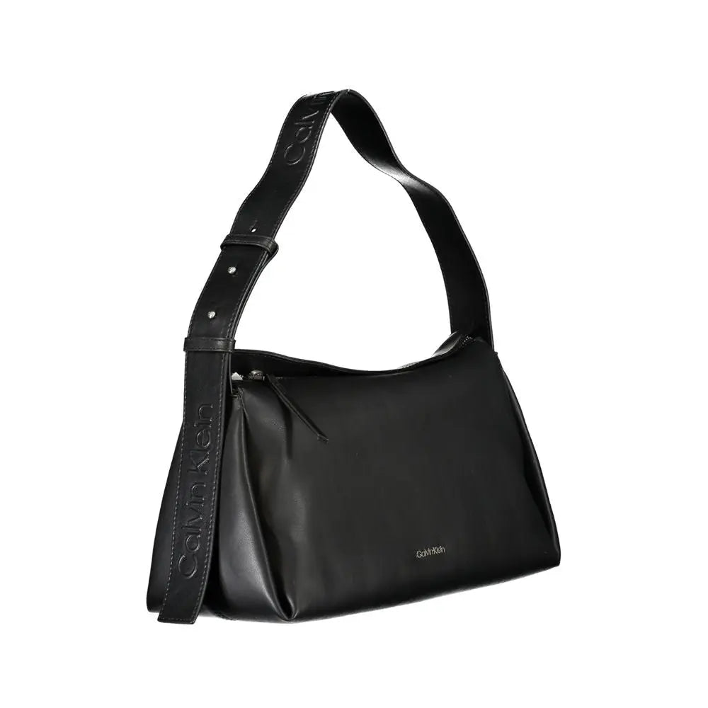 Black Polyester Women Handbag Calvin Klein