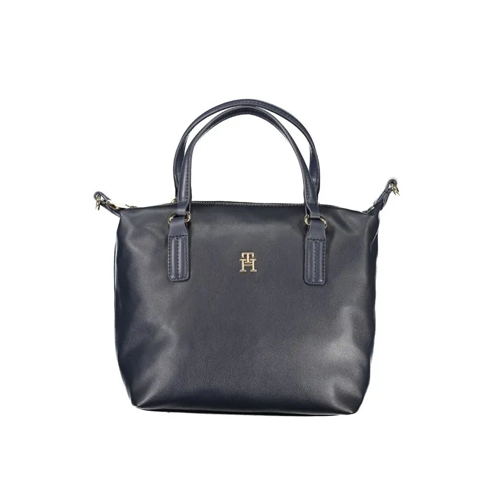 Blu Polyester Woman Handbag Tommy Hilfiger