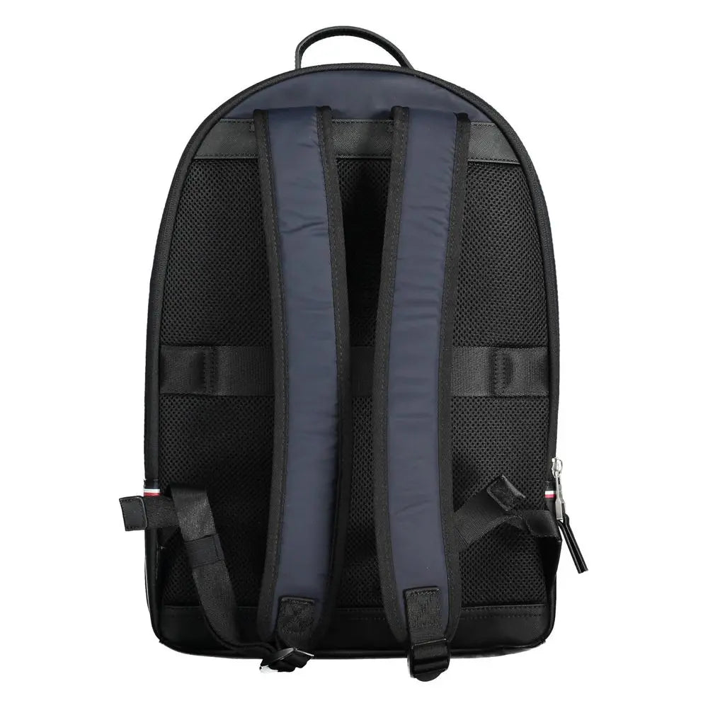 Blue Polyester Men Backpack Tommy Hilfiger