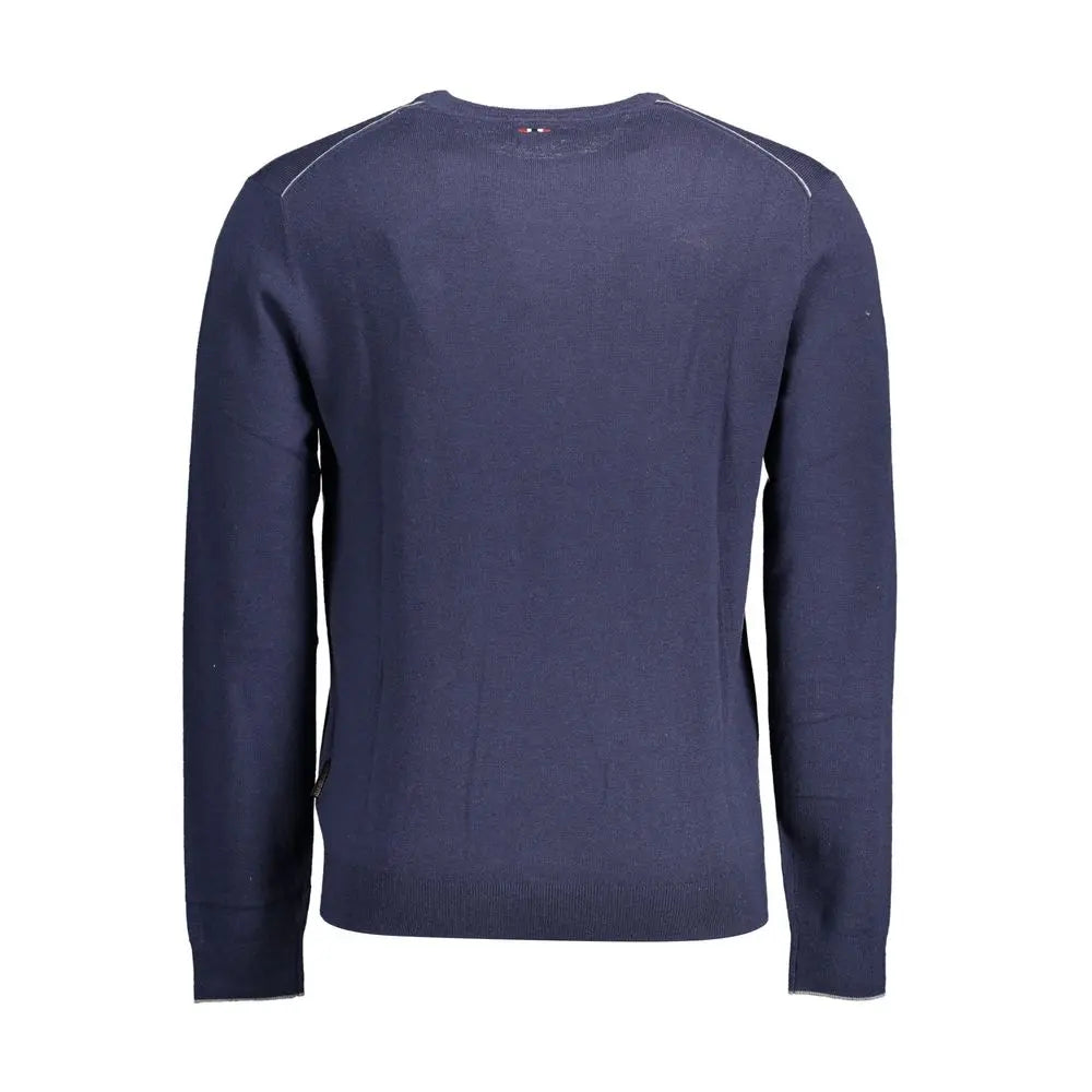 Blue Wool Men Sweater Napapijri
