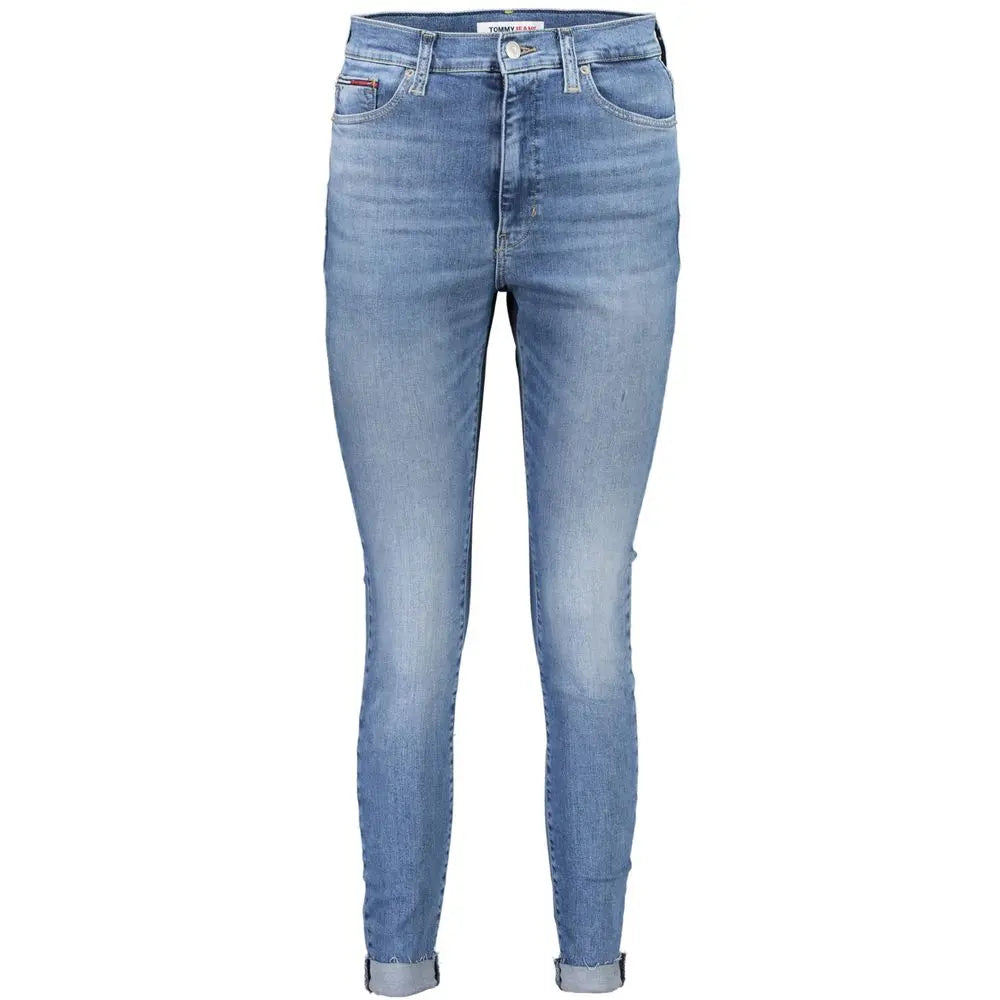 Blue Cotton Women Jeans Tommy Hilfiger