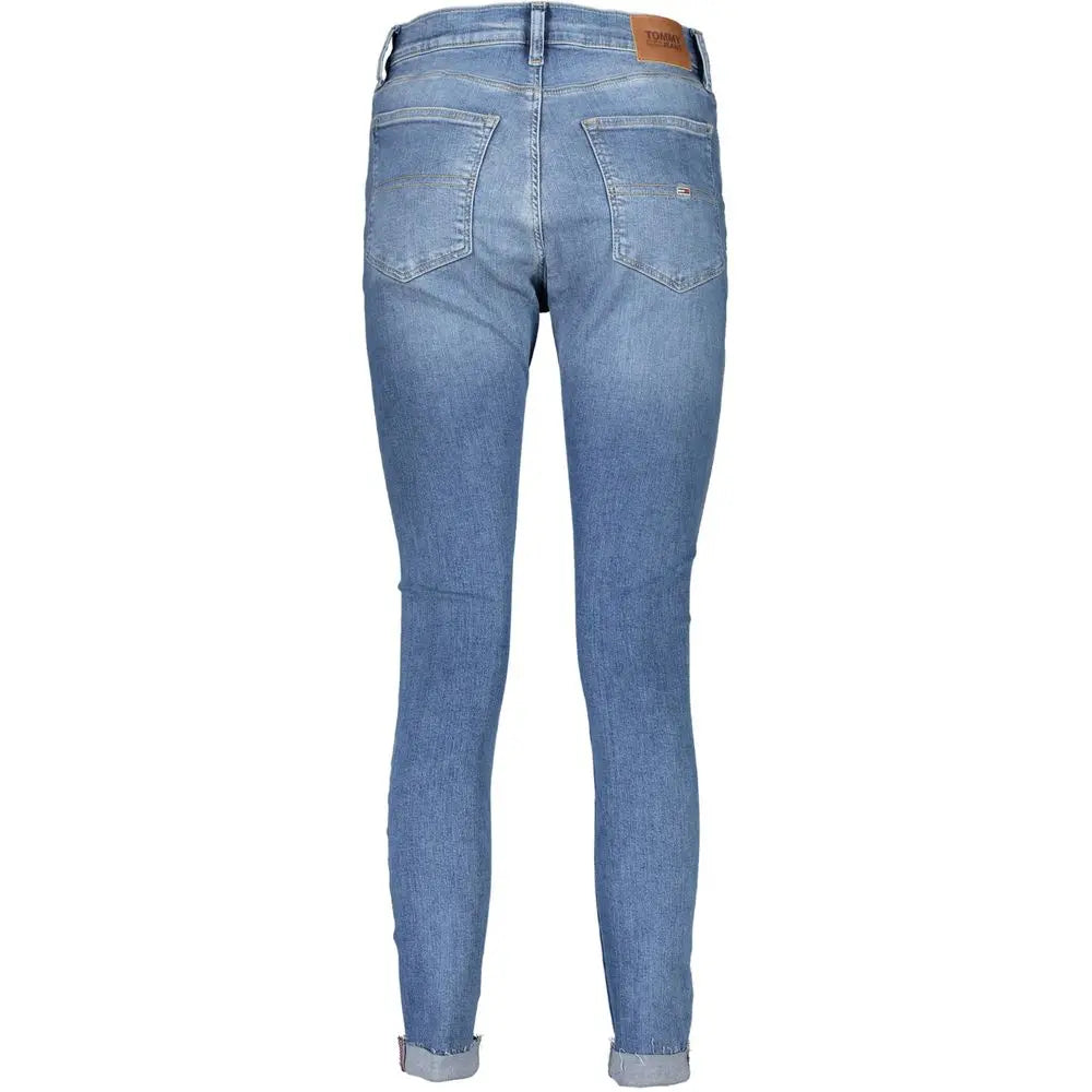 Blue Cotton Women Jeans Tommy Hilfiger