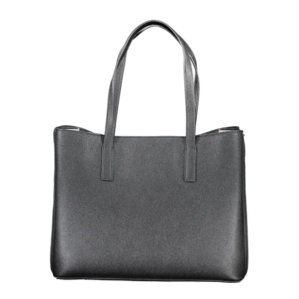 Black Polyurethane Women Handbag Guess Jeans