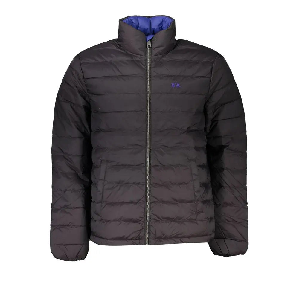 Black Polyamide Men Jacket La Martina
