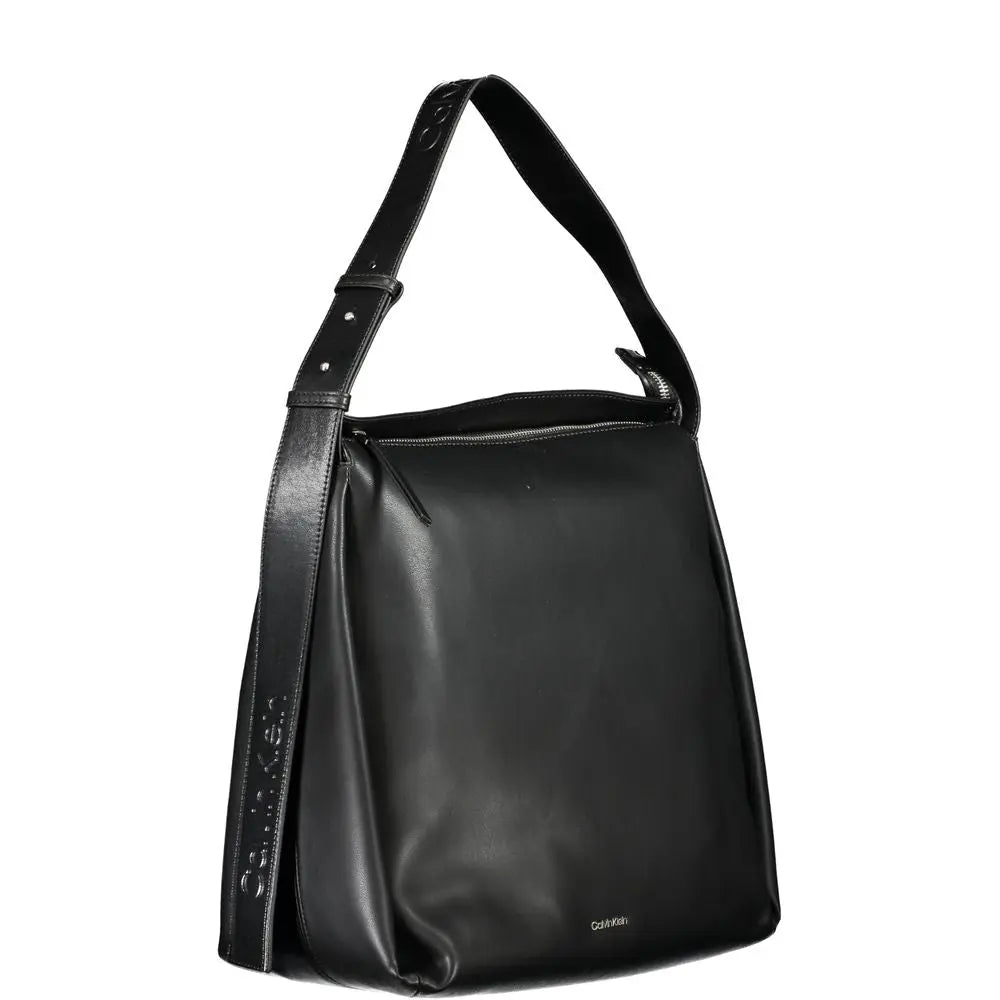 Black Polyester Women Handbag Calvin Klein