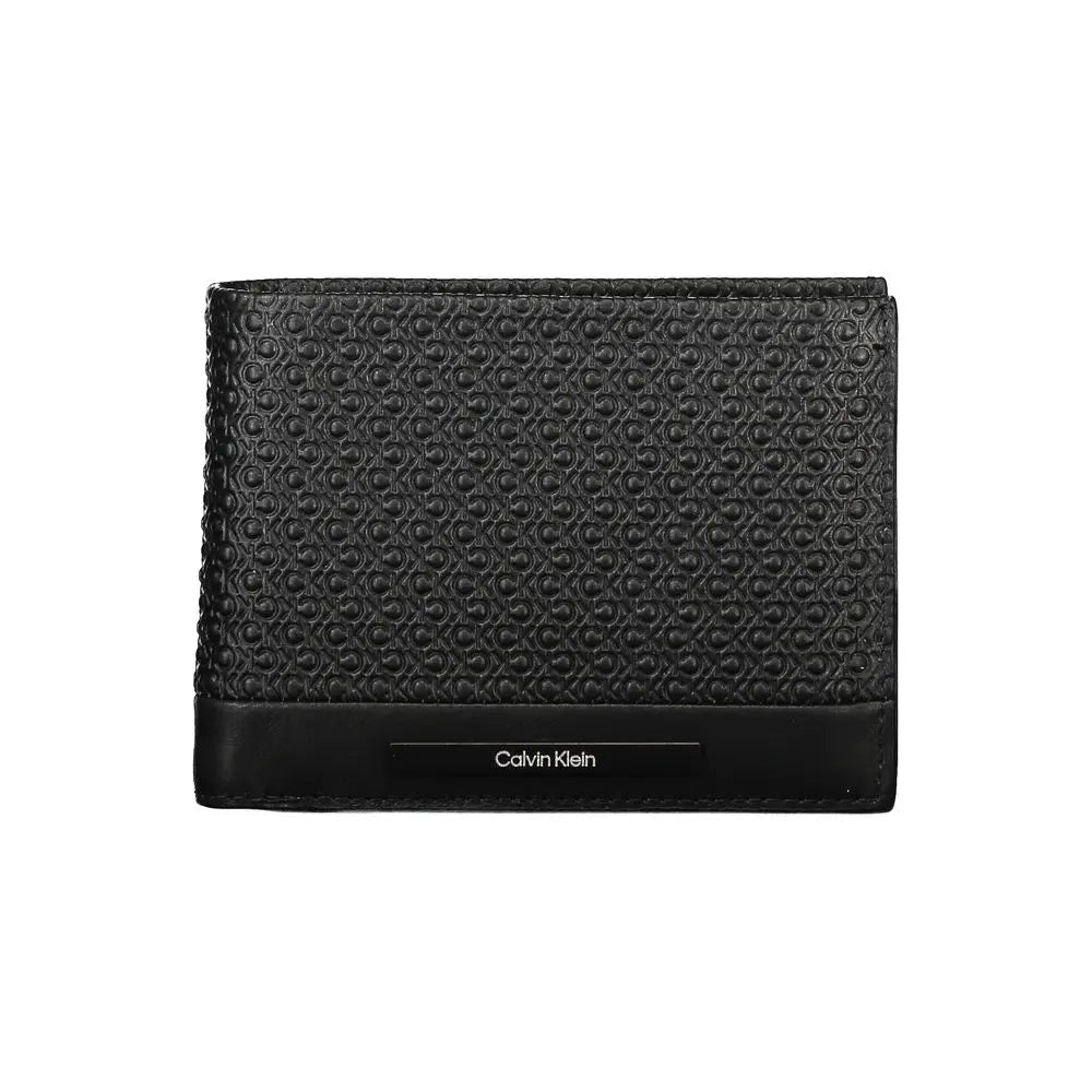 Elegant Black Leather RFID Wallet Calvin Klein