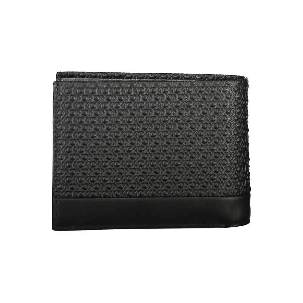 Elegant Black Leather RFID Wallet Calvin Klein
