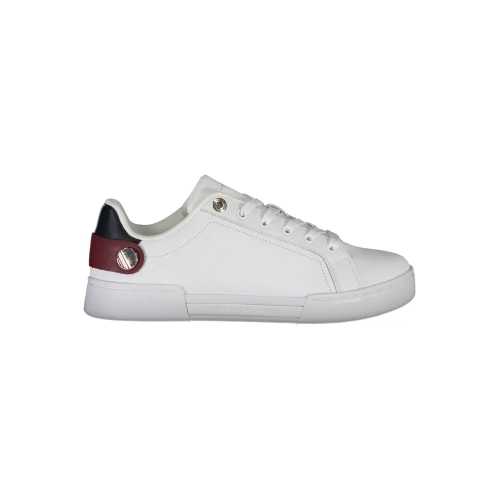 White Polyethylene Women Sneaker Tommy Hilfiger
