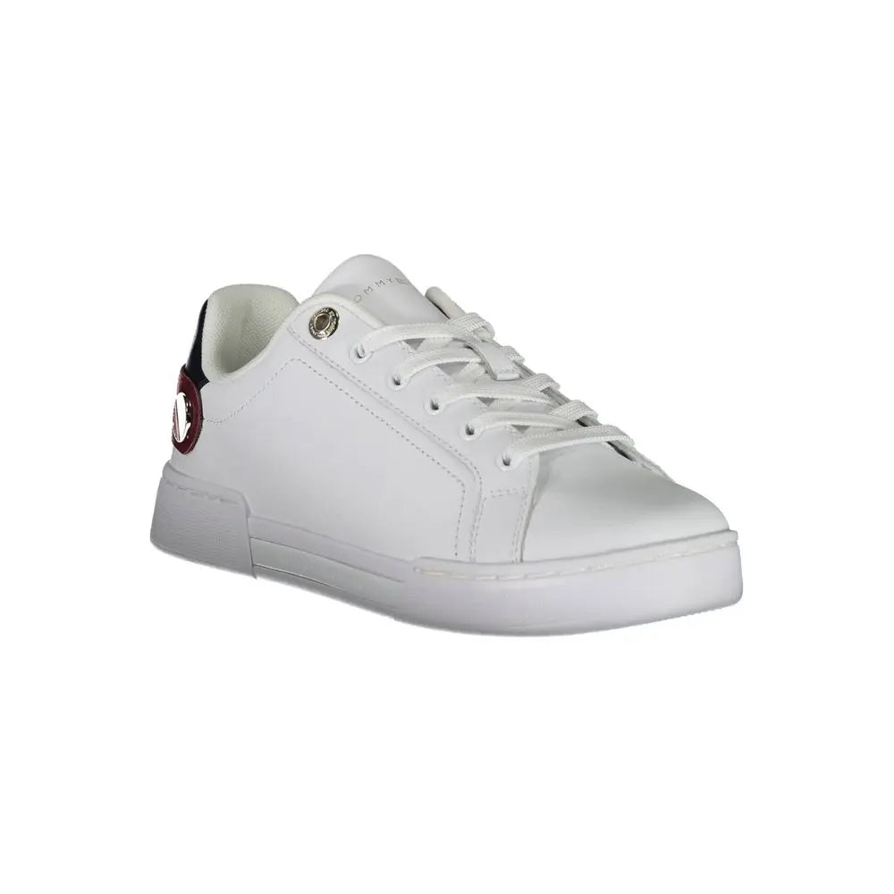 White Polyethylene Women Sneaker Tommy Hilfiger