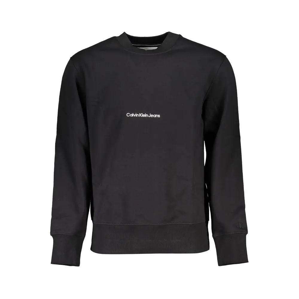 Black Cotton Men Sweater Calvin Klein