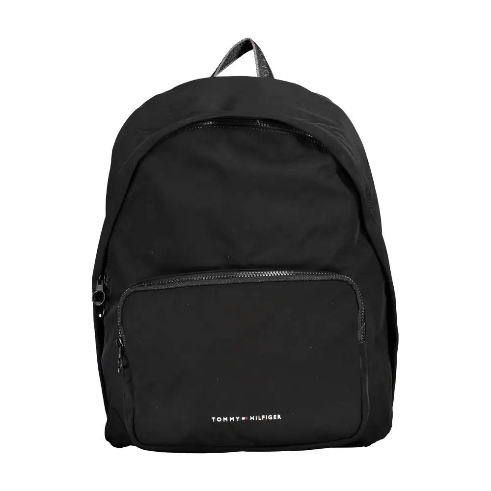 Chic Urban Black Backpack with Laptop Compartment Tommy Hilfiger