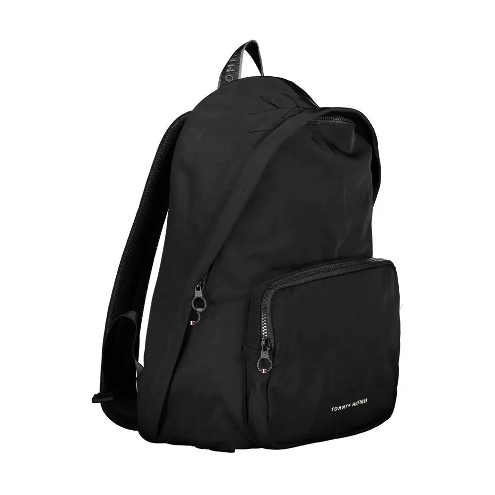 Chic Urban Black Backpack with Laptop Compartment Tommy Hilfiger