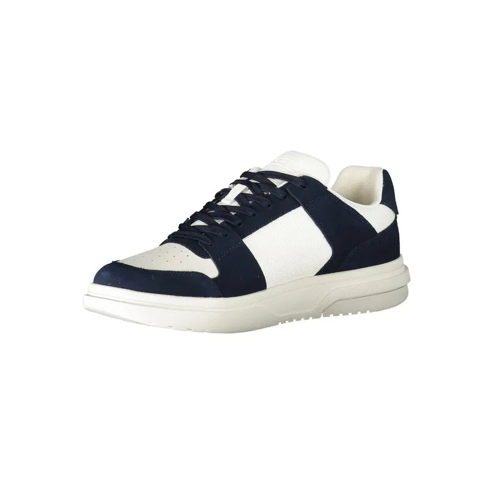 Blue Polyurethane Men Sneaker Tommy Hilfiger