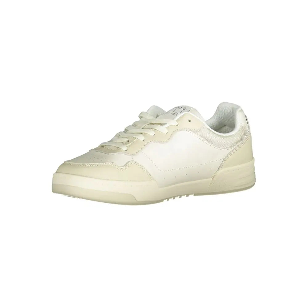 Beige Polyethylene Men Sneaker Tommy Hilfiger