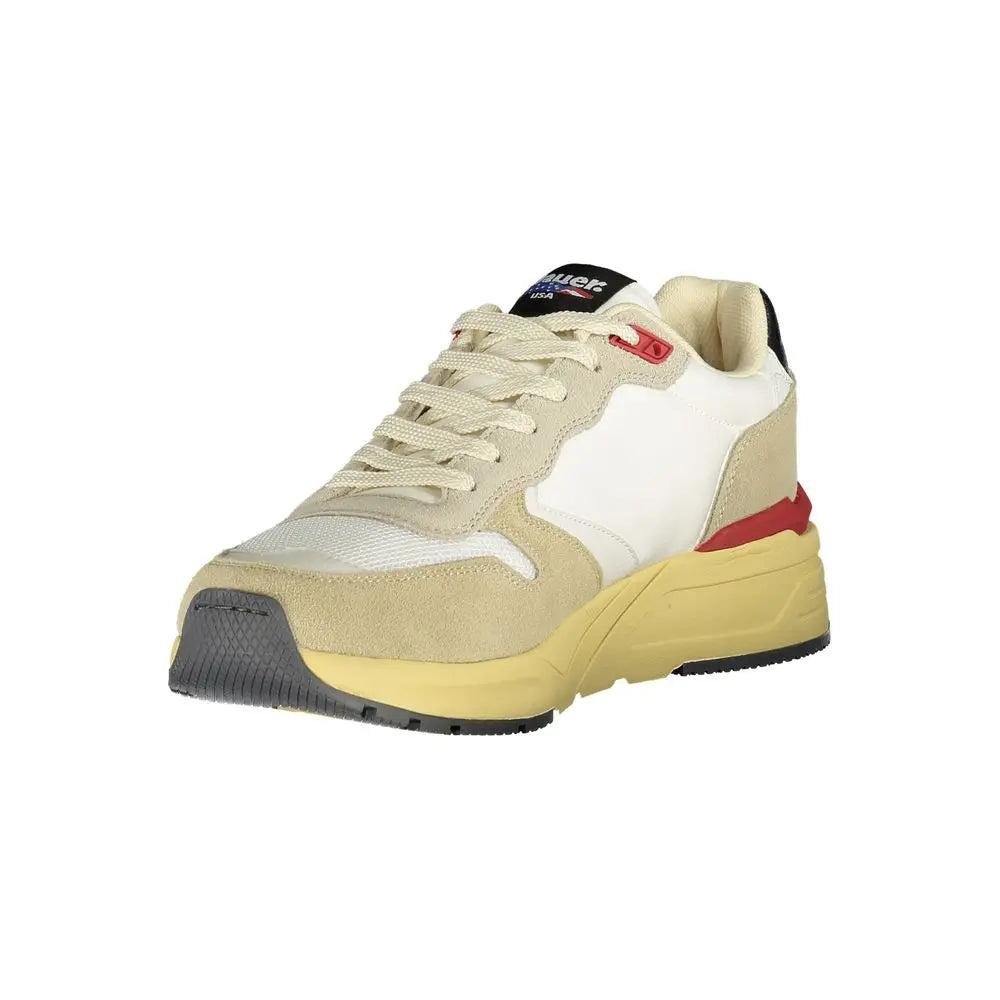 Beige Polyester Men Sneaker Blauer
