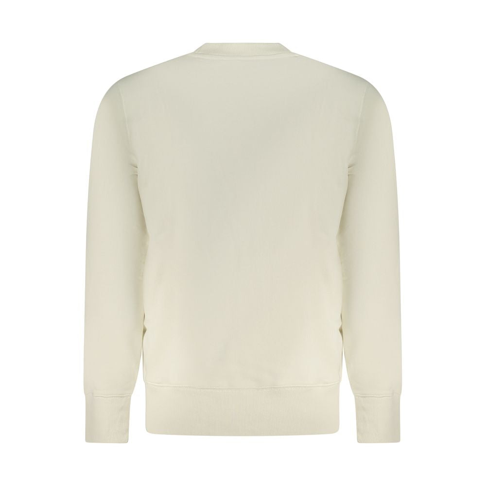Beige Cotton Men Sweater Calvin Klein
