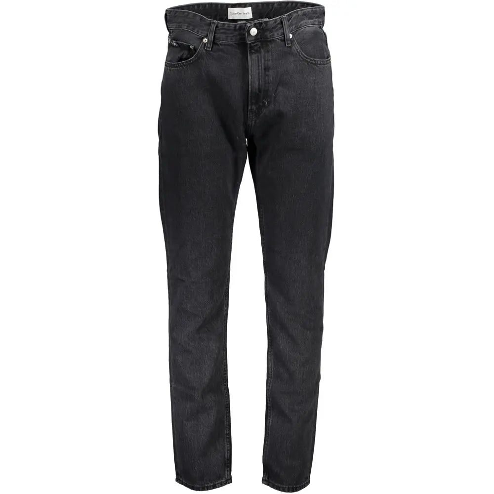 Black Cotton Men Jeans Calvin Klein