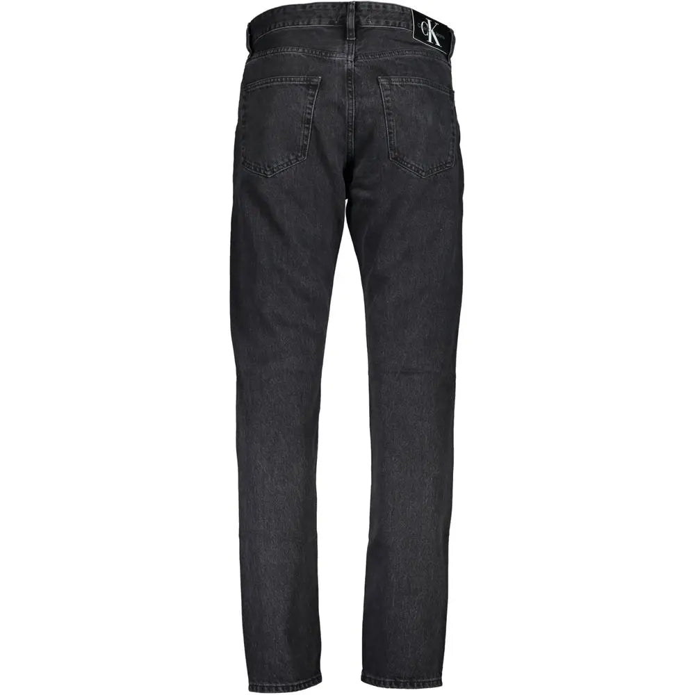 Black Cotton Men Jeans Calvin Klein