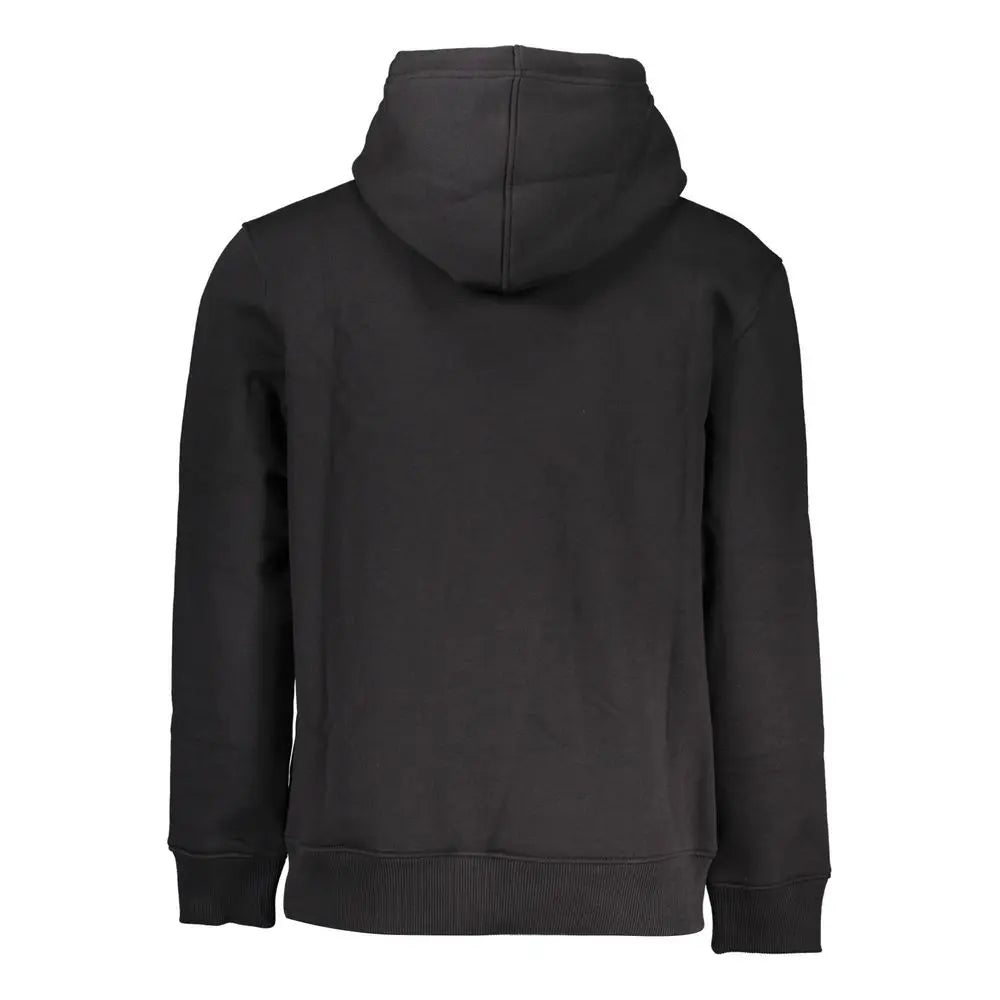 Black Cotton Men's Sweater Hoodie Calvin Klein