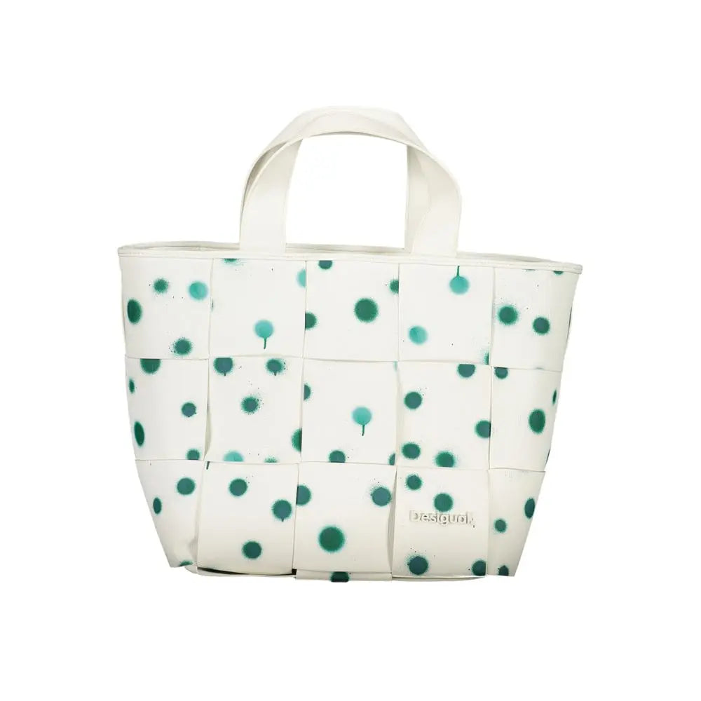 "Bianco Poliuretano Woman Handbag" Desigual