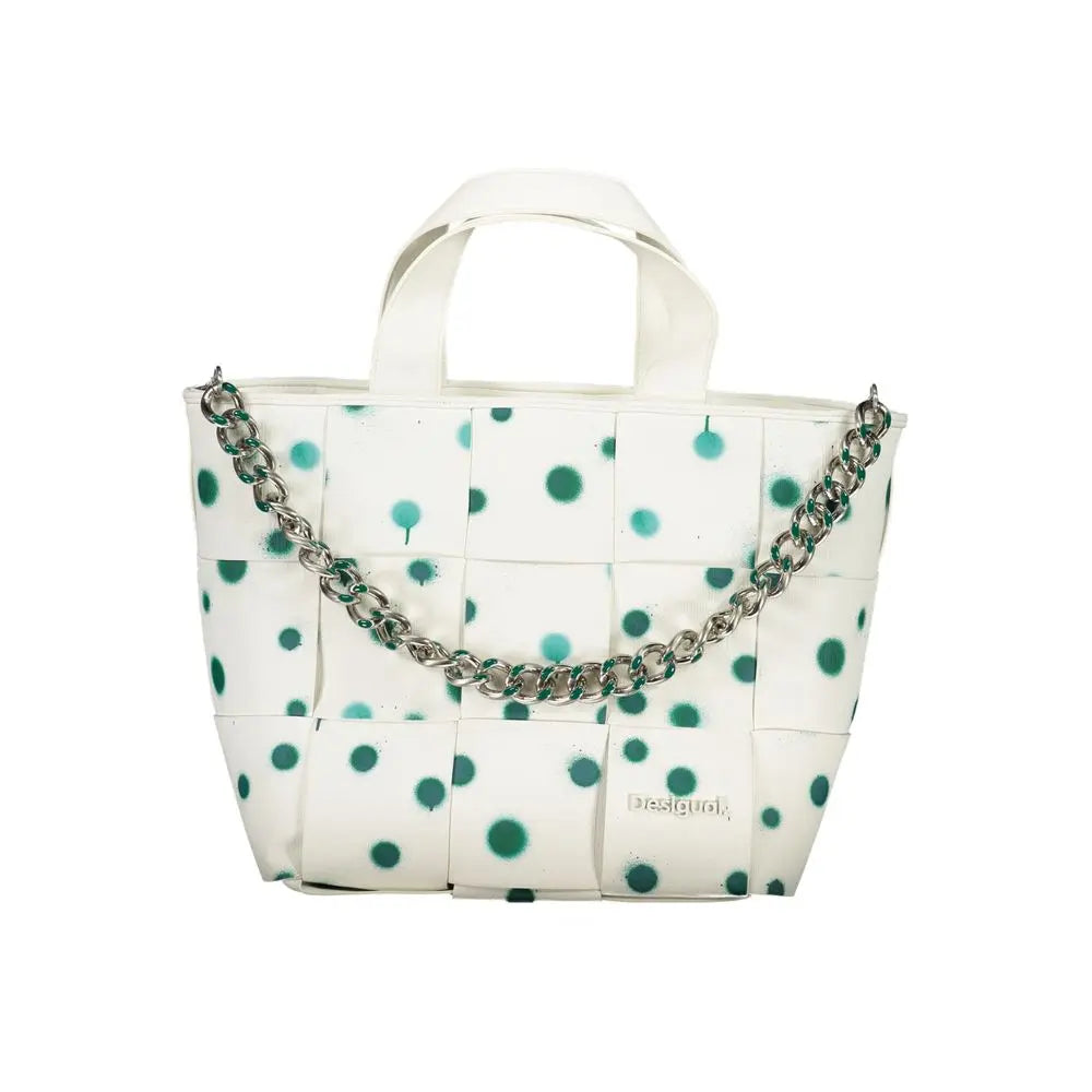 "Bianco Poliuretano Woman Handbag" Desigual