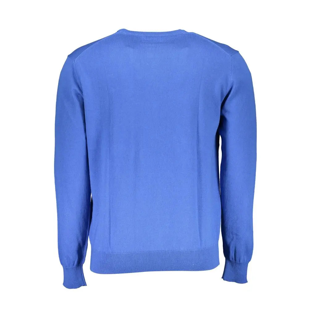 Blue Cotton Men Sweater La Martina