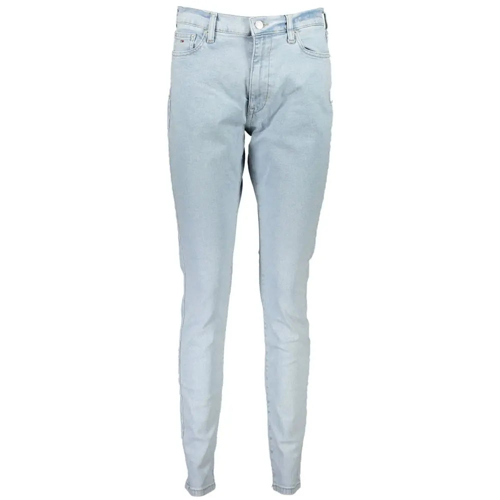 Blue Cotton Women Jeans Tommy Hilfiger