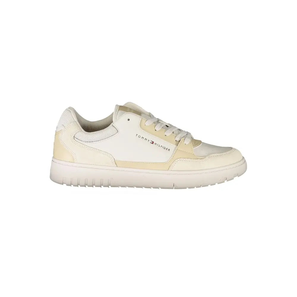 Beige Polyethylene Men Sneaker Tommy Hilfiger