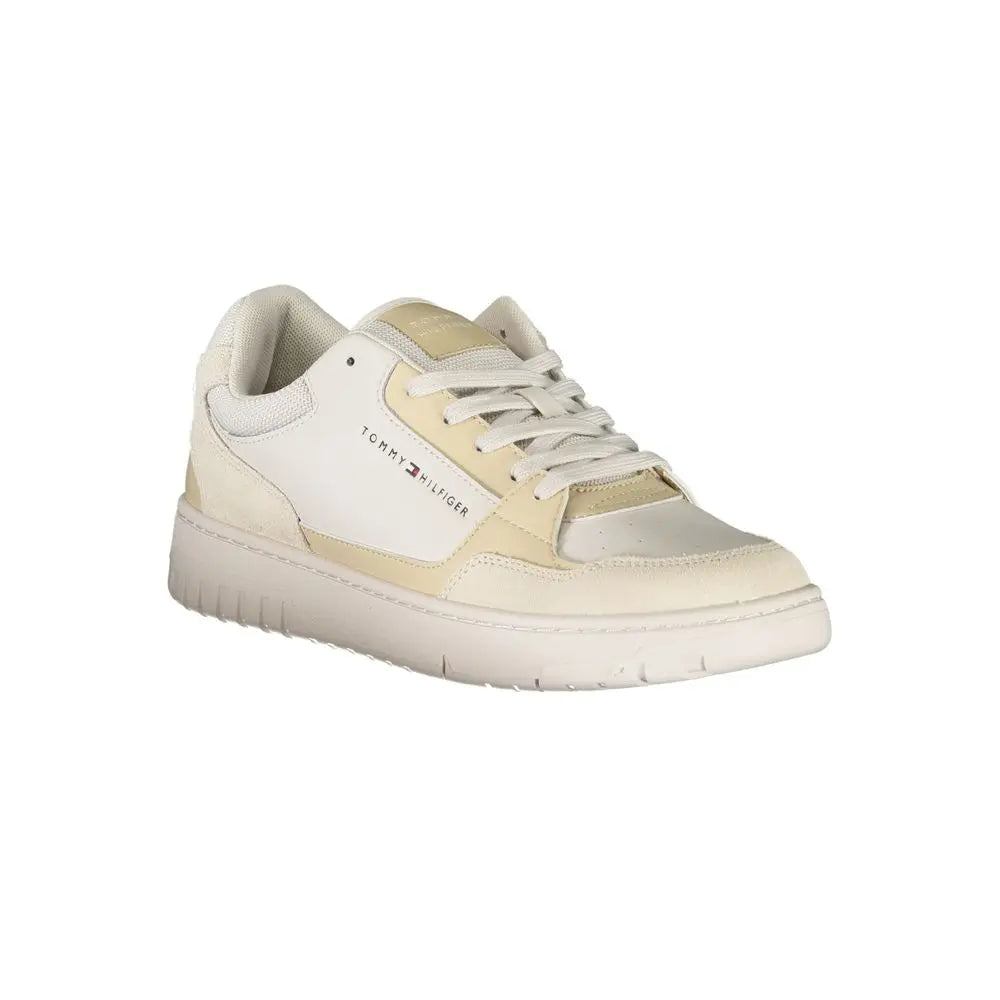 Beige Polyethylene Men Sneaker Tommy Hilfiger