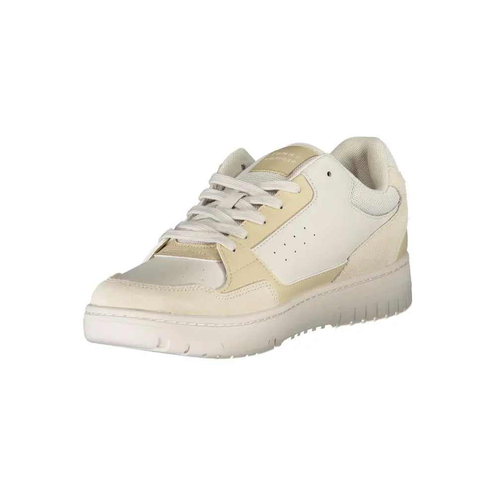 Beige Polyethylene Men Sneaker Tommy Hilfiger