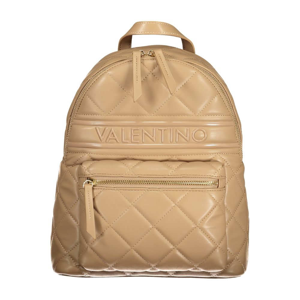 Beige Polyethylene Women Backpack Mario Valentino