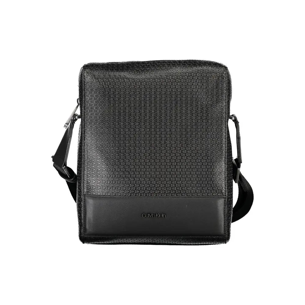 Eco-Friendly Sleek Black Shoulder Bag Calvin Klein
