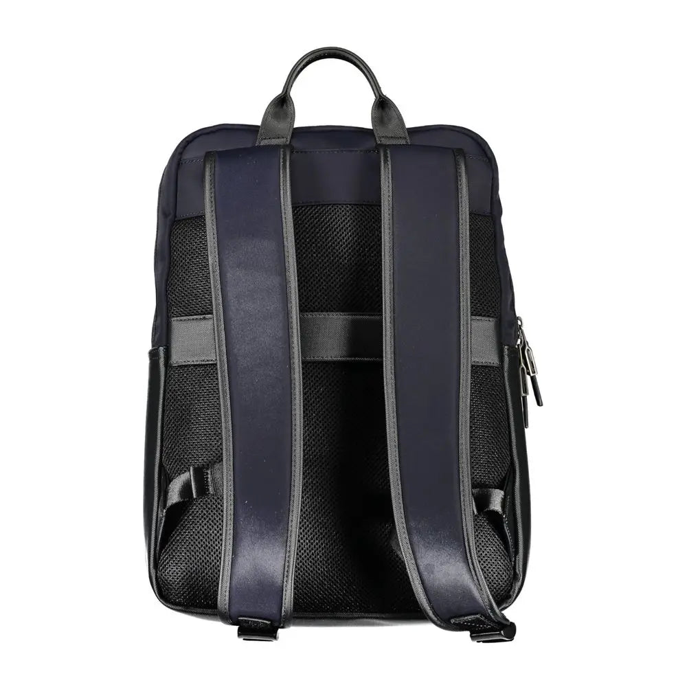 Blue Polyethylene Men Backpack Tommy Hilfiger