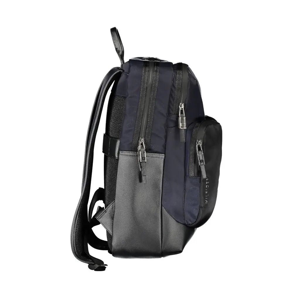Blue Polyethylene Men Backpack Tommy Hilfiger