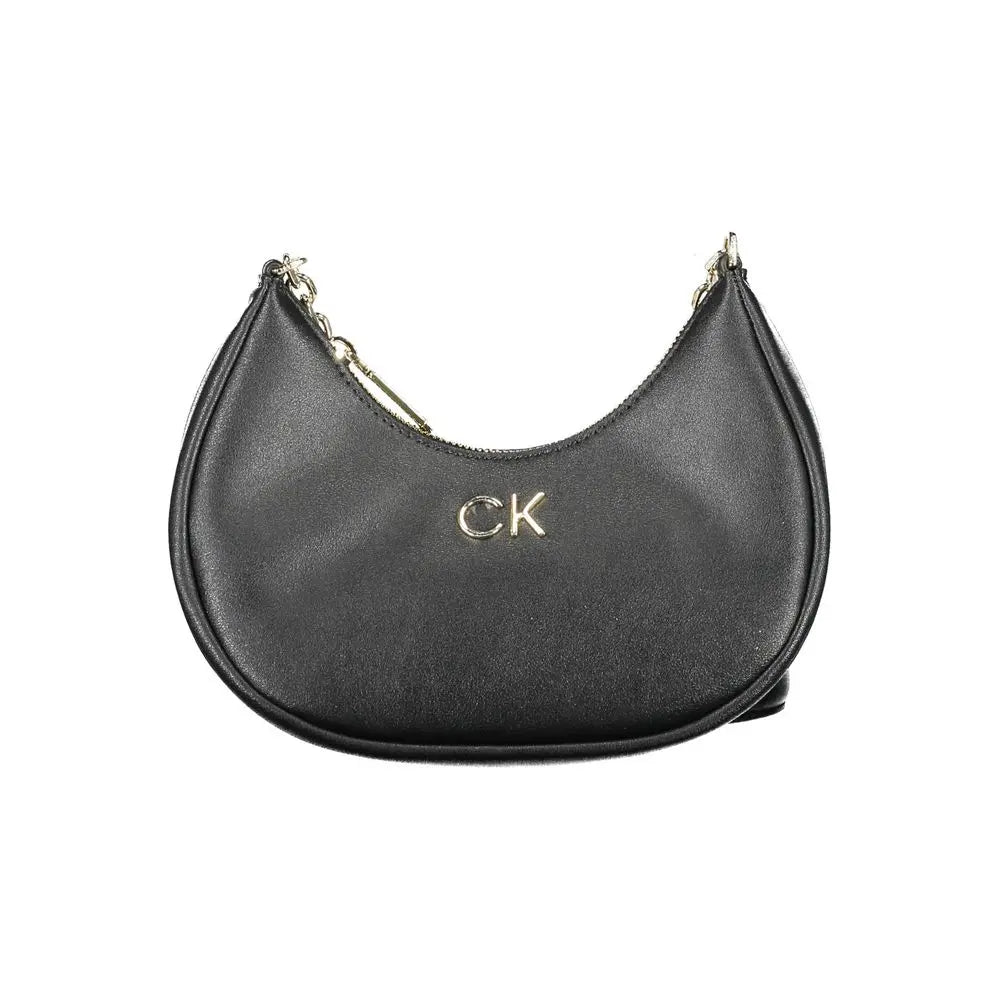 Black Polyester Women Handbag Calvin Klein