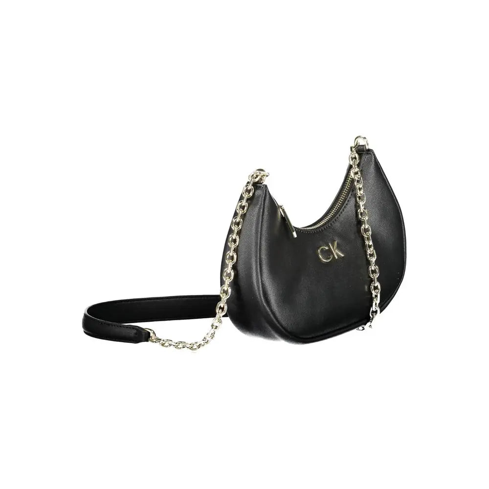 Black Polyester Women Handbag Calvin Klein