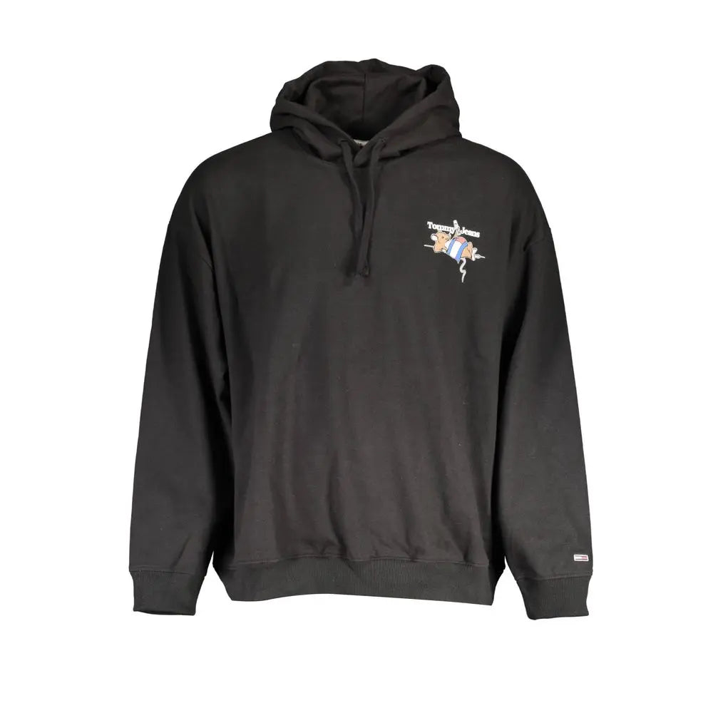 Black Cotton Men Sweater Tommy Hilfiger