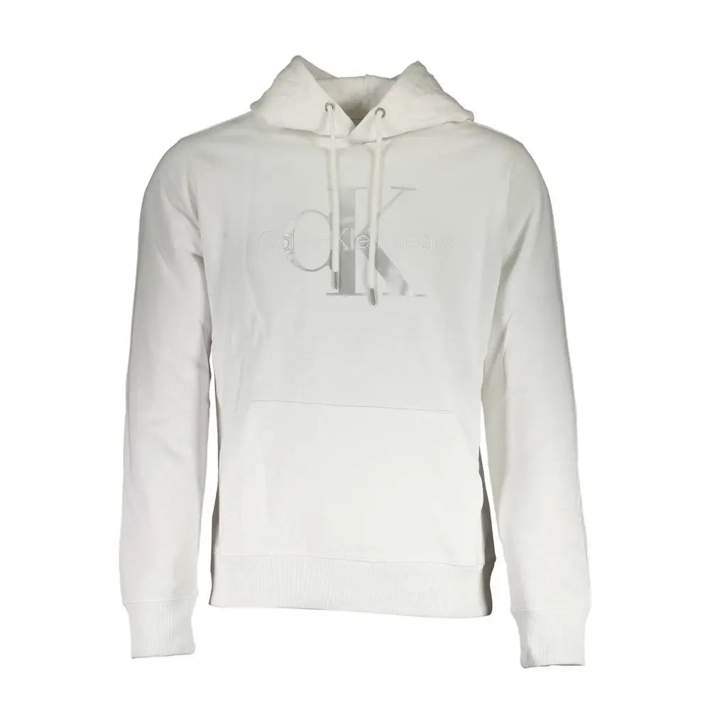 White Cotton Men's Sweater Calvin Klein