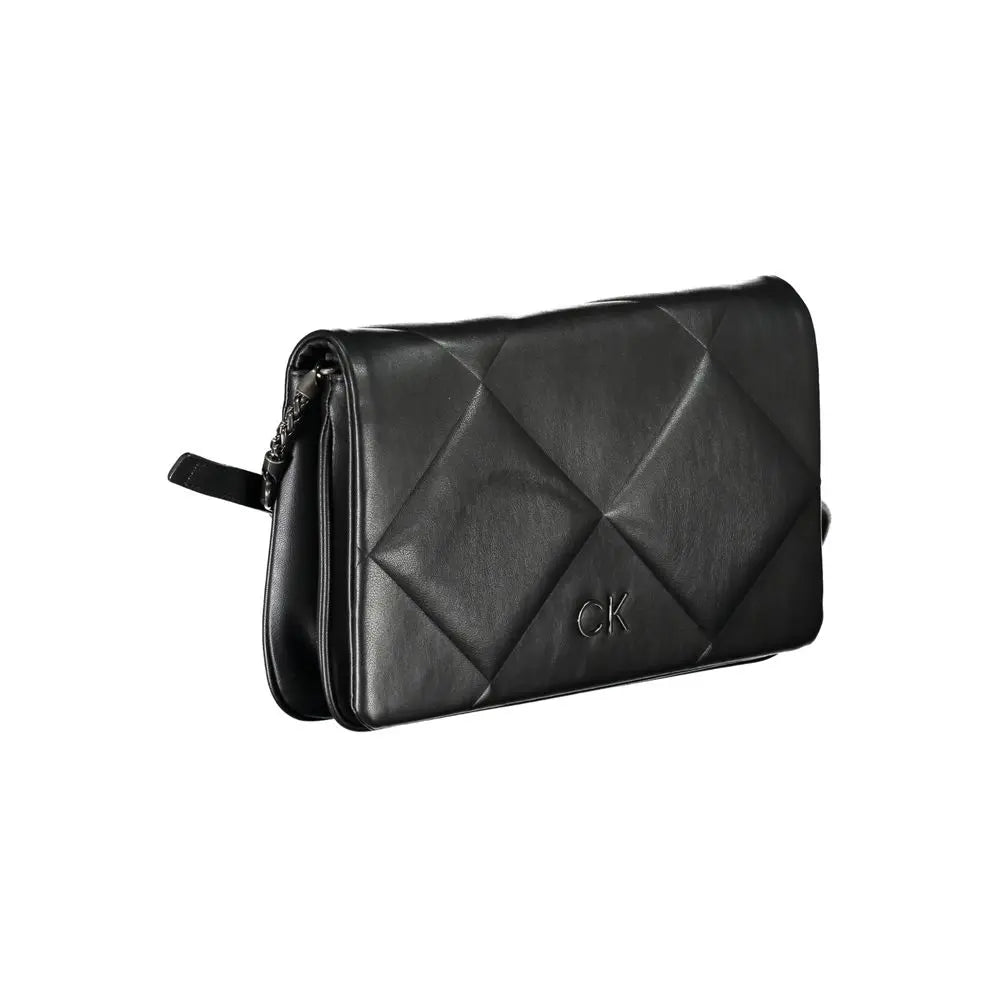 Black Polyester Women Shoulder Bag Calvin Klein