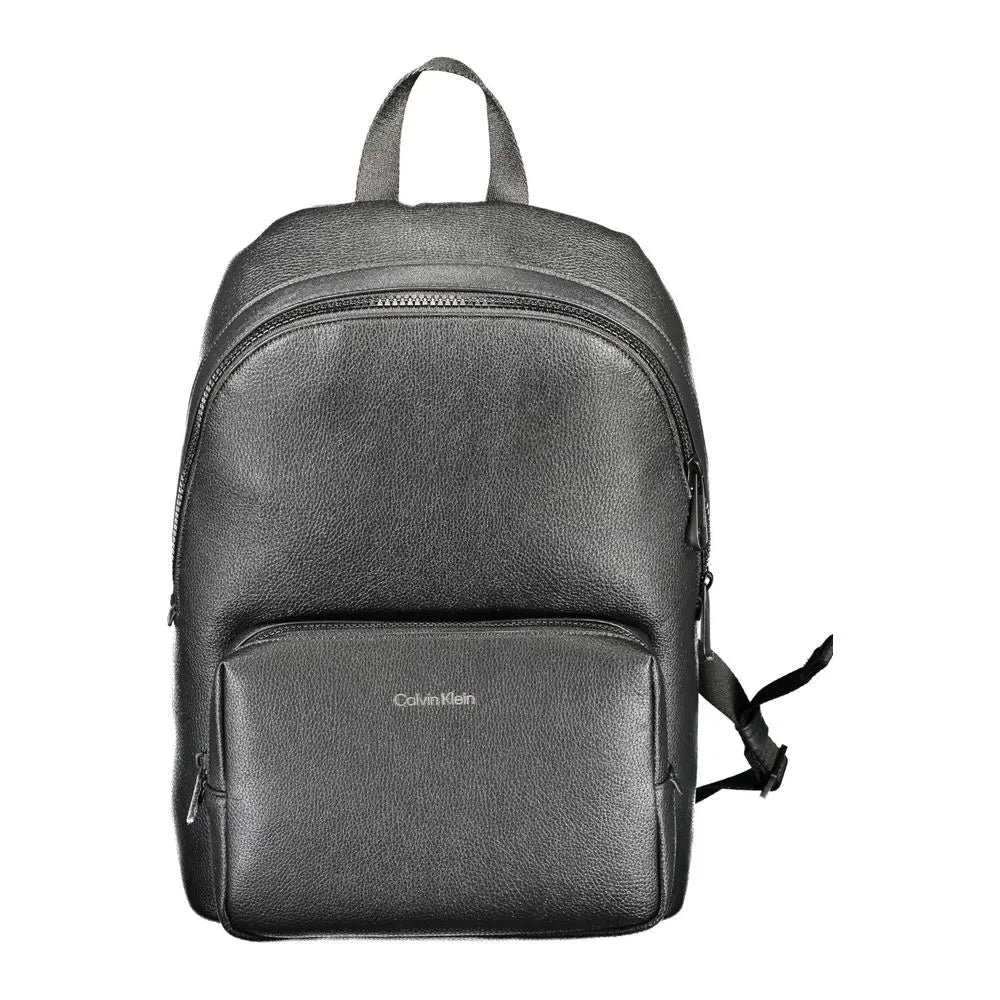 Black Polyethylene Men Backpack Calvin Klein