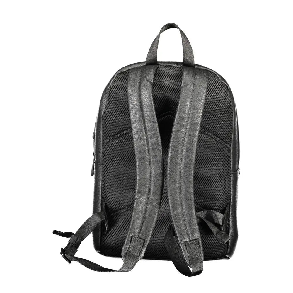 Black Polyethylene Men Backpack Calvin Klein