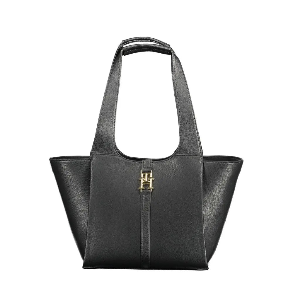 Black Polyethylene Women Handbag Tommy Hilfiger