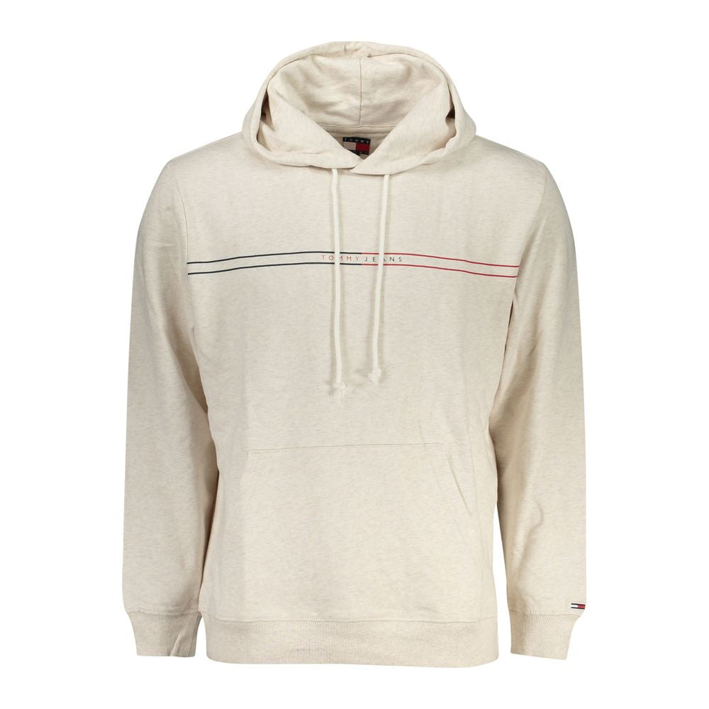 Beige Cotton Men Sweater Tommy Hilfiger