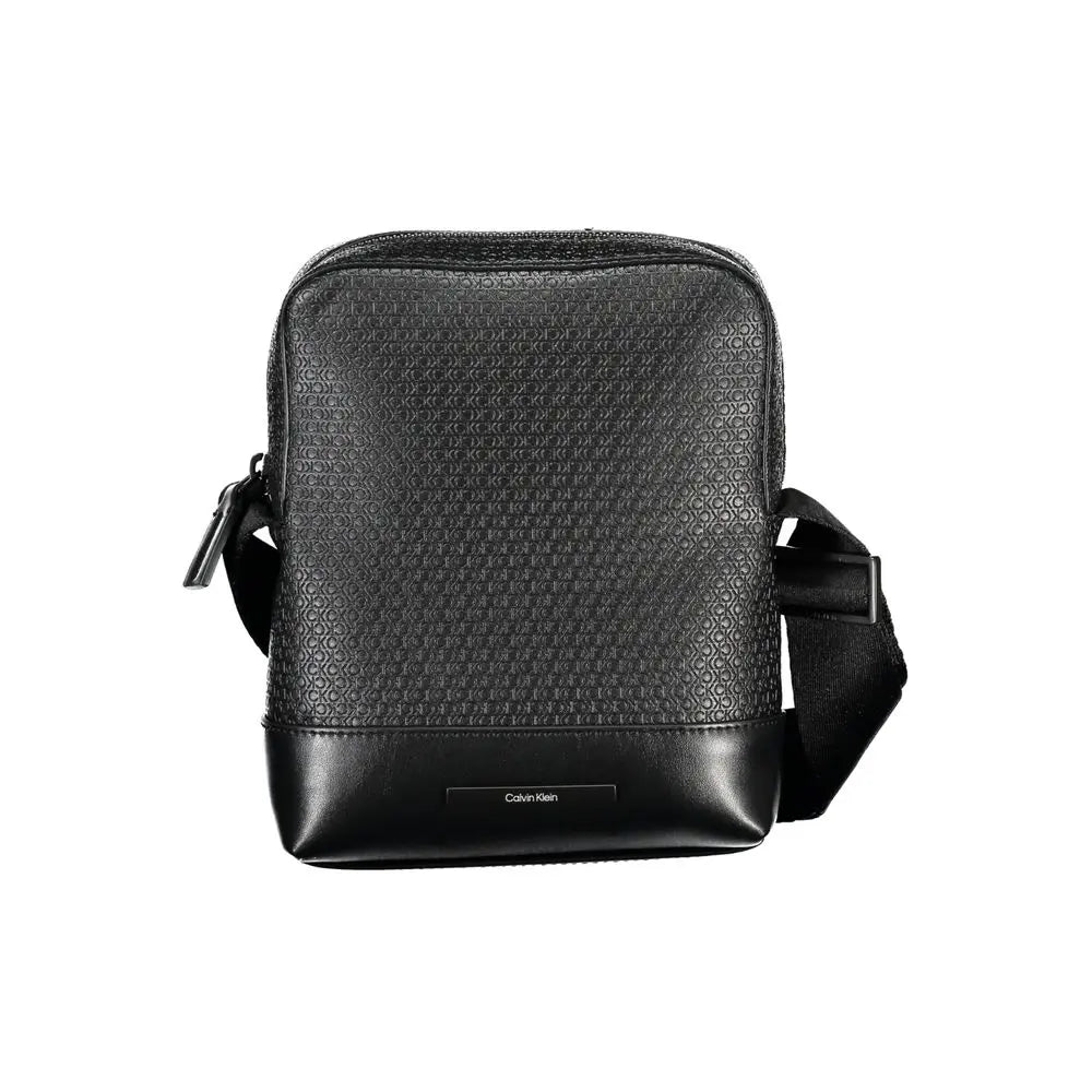 Elegant Black Shoulder Bag with Contrasting Accents Calvin Klein